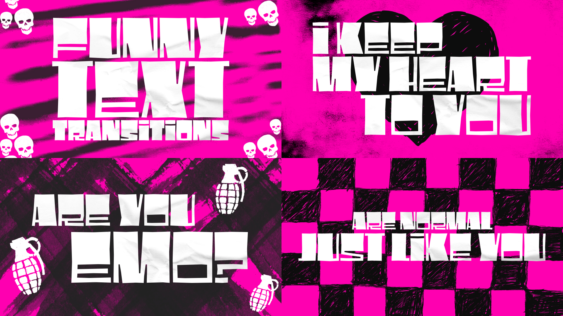 Text Message Emo Content Creator Templates