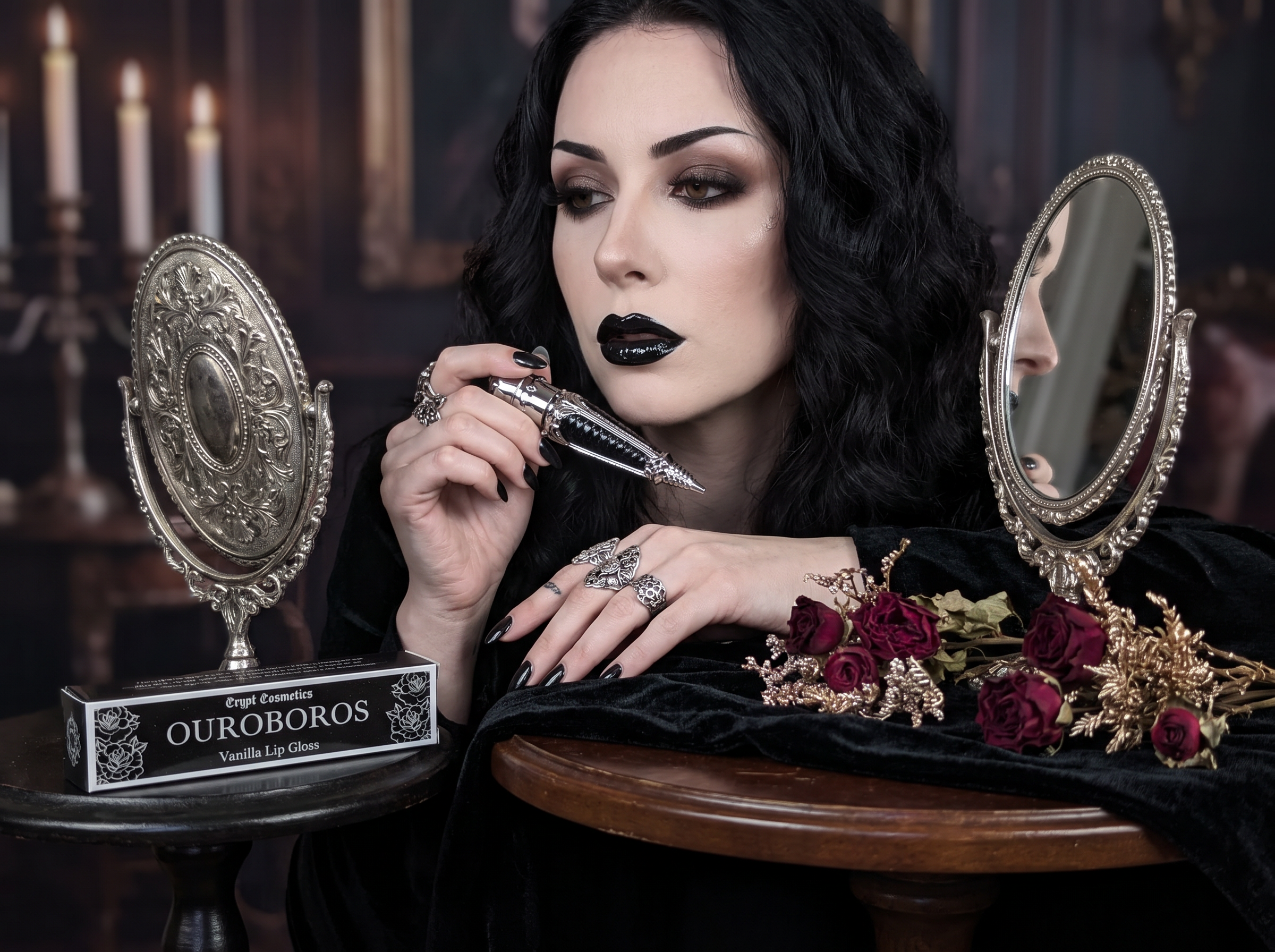 OUROBOROS (Silver Edition) - Black french vanilla lip gloss 2