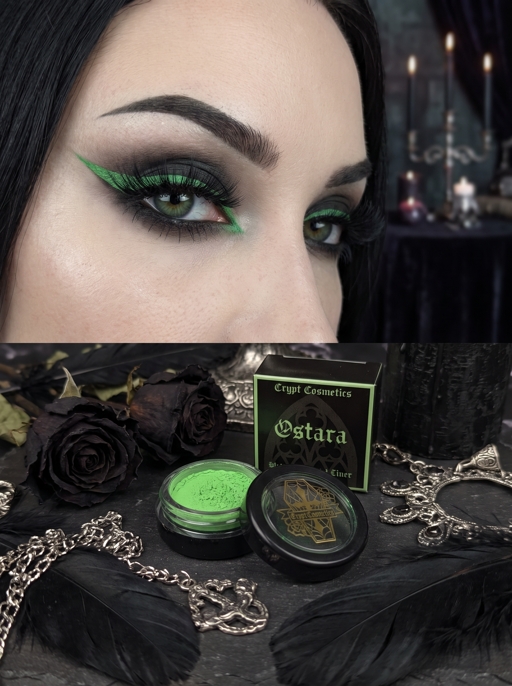Ostara - Mint green water activated liner 2